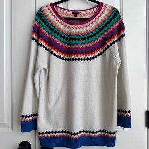Talbots Lambswool Blend Fair Isle Sweater XL